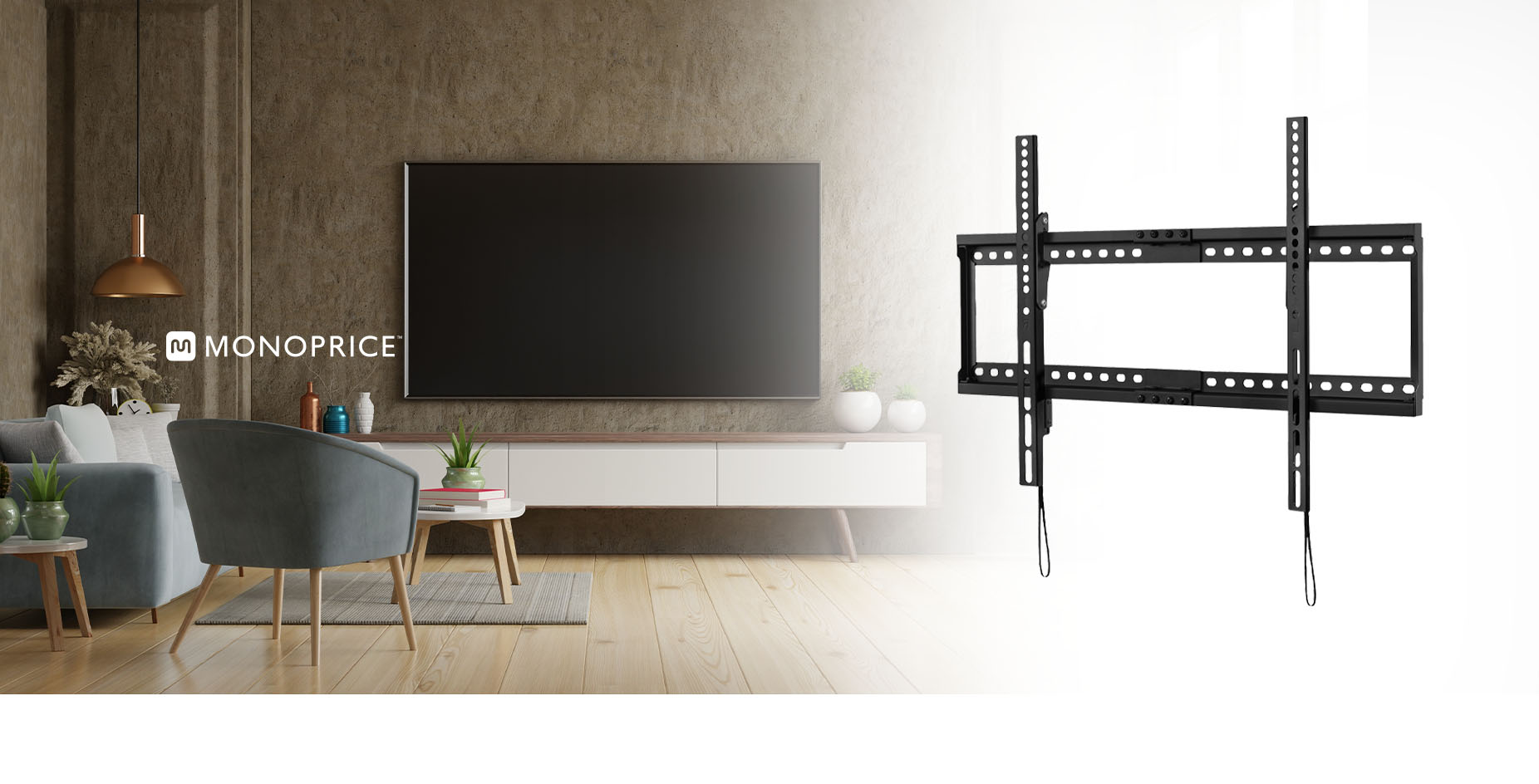 Monoprice Low Profile Tilt TV Wall Mount For 40