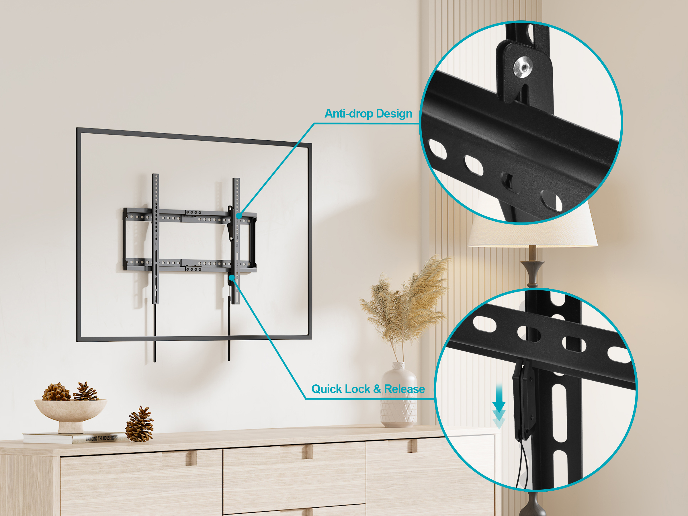 (未使用･未開封品)Tilting Wall Mount 46 to 90" Amazon.com: SANUS Tilting TV Wall Mount for 46