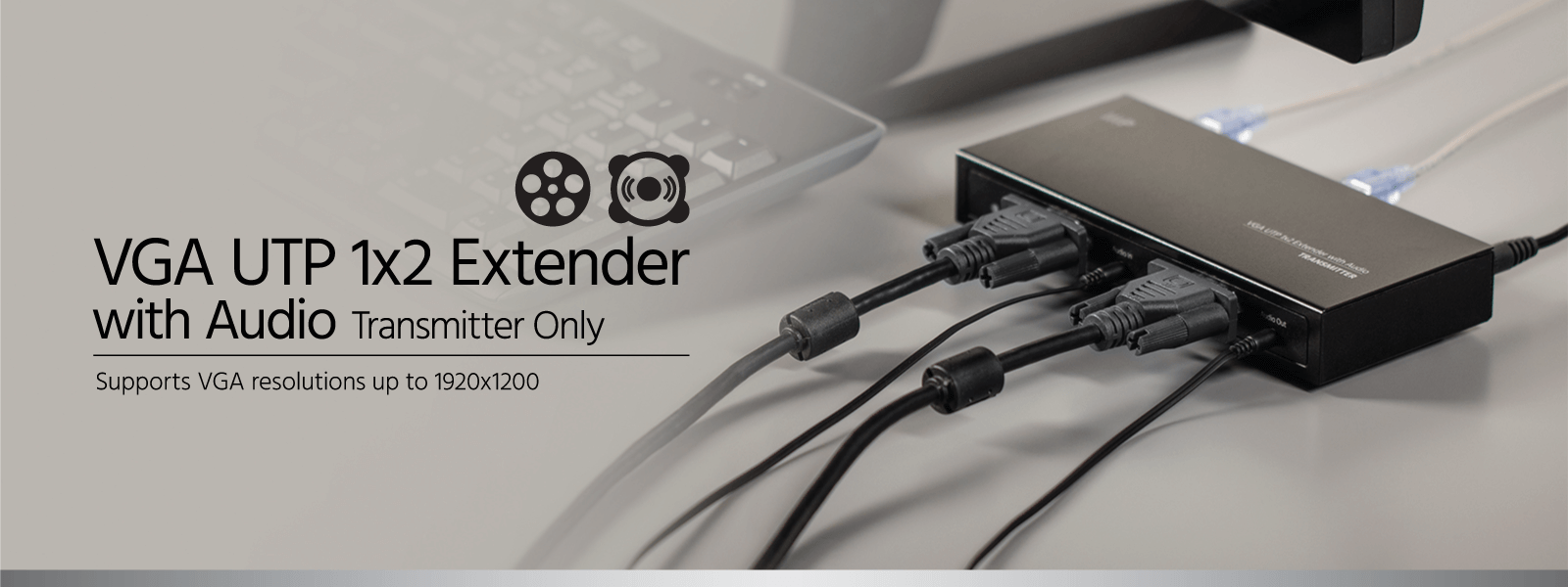 VGA UTP 1x2 Extender Kit