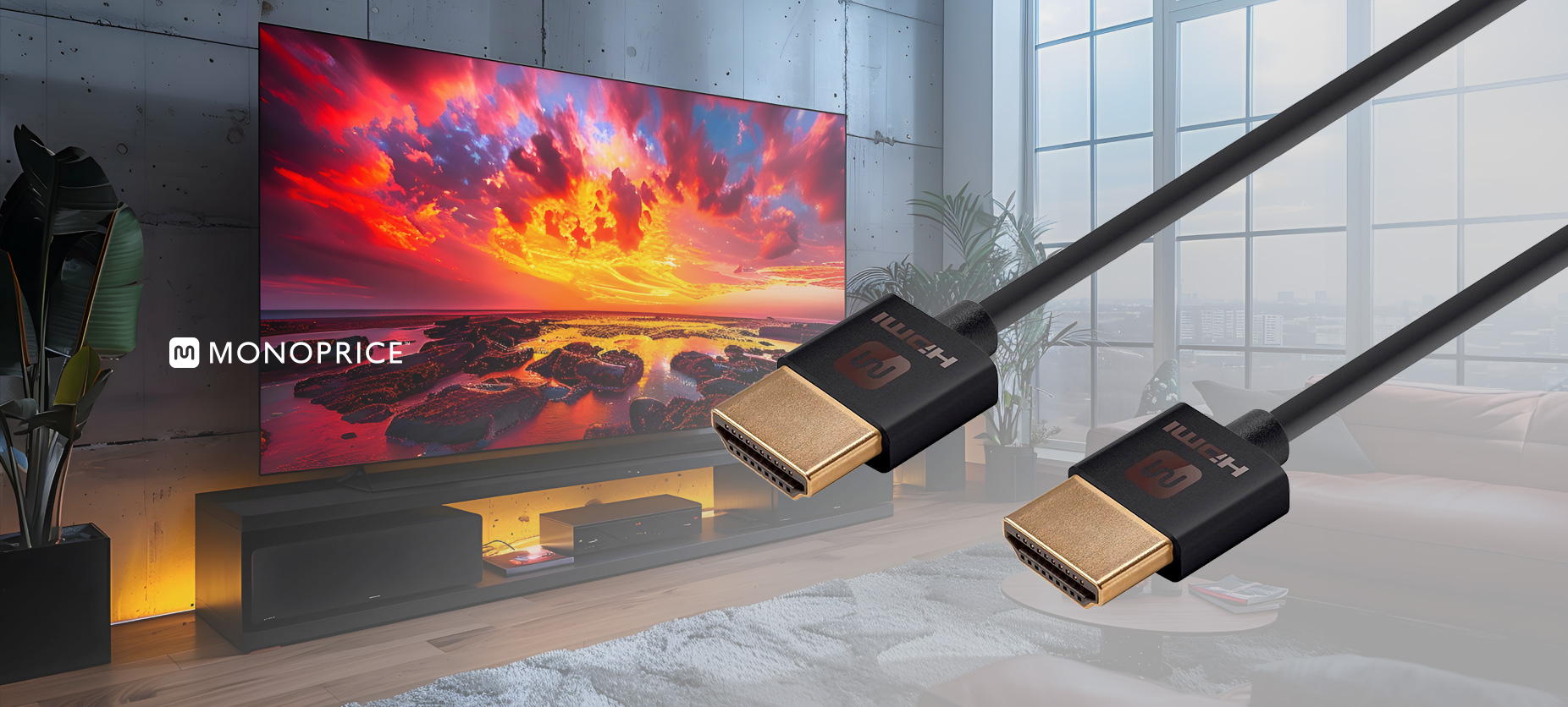 4K High Speed Slim HDMI Cable - 4K60Hz, 18Gbps, HDR, Black