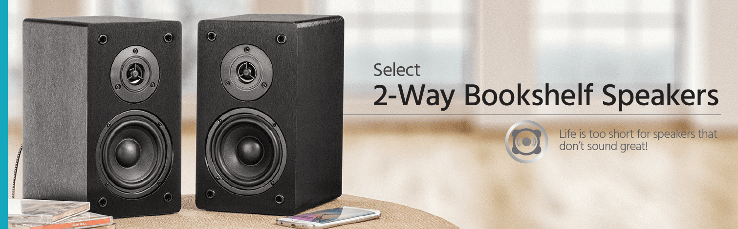 Select 2-Way Bookshelf Speakers