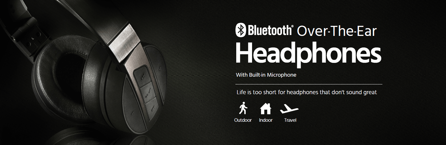 Bluetooth Over-the-Ear Headphones