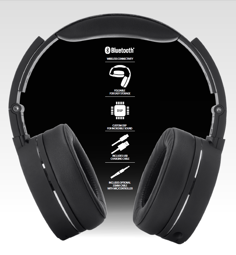 Bluetooth Over-the-Ear Headphones