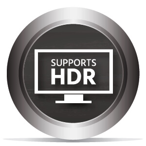 Supports HDR