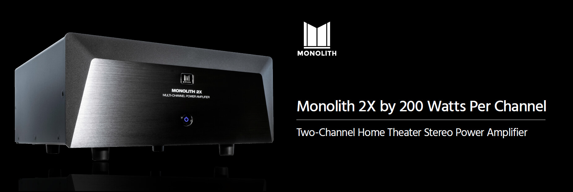 Monolith By Monoprice 2x200 Watts Per Channel Two Channel Home Theater ...