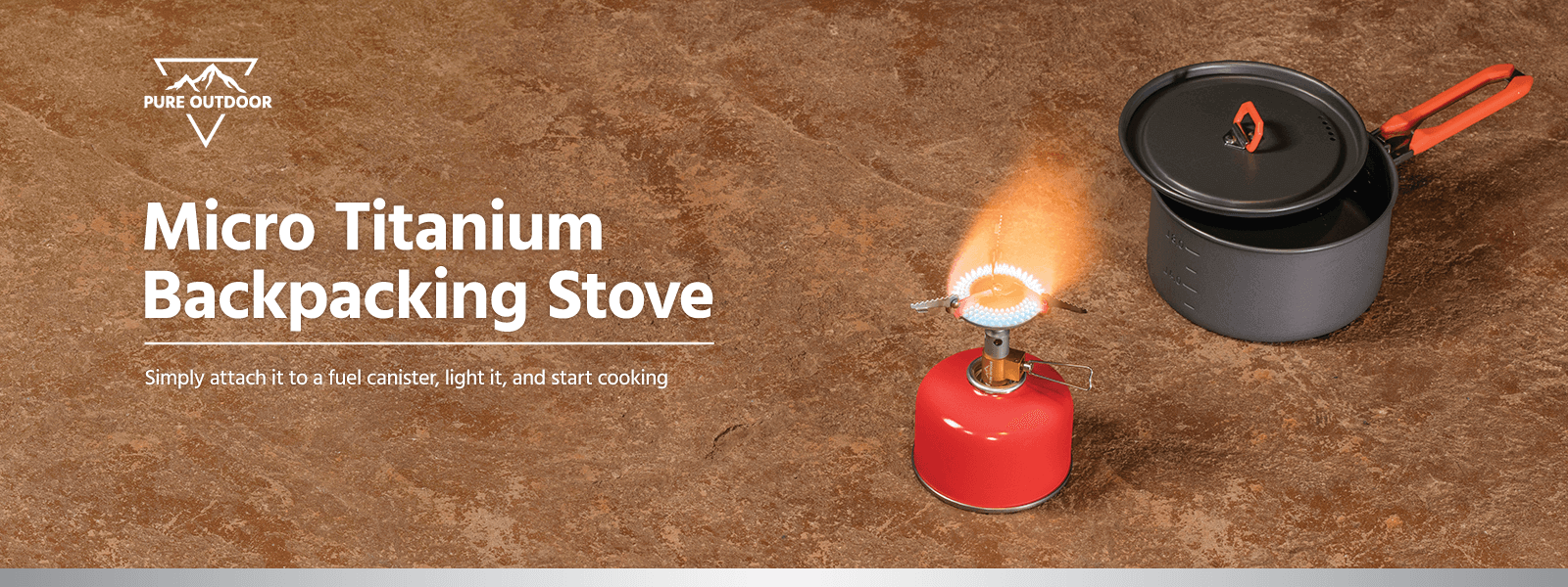 Pure Outdoor Micro Titanium Backpacking Stove