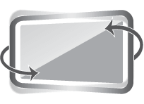 Swivel +60 ~ –60 degrees