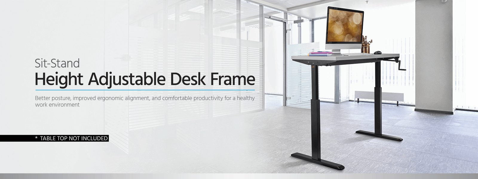 Dual Motor 3 Stages Standing Desk Adjustable Height for Home Office PROGRESSIVE AUTOMATIONS Ergonomic Desk 47x26