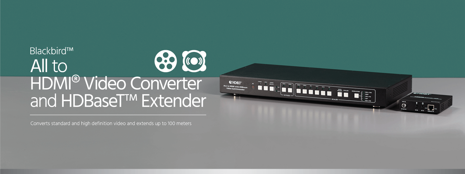 All to HDMI Video Converter and HDBaseT Extender