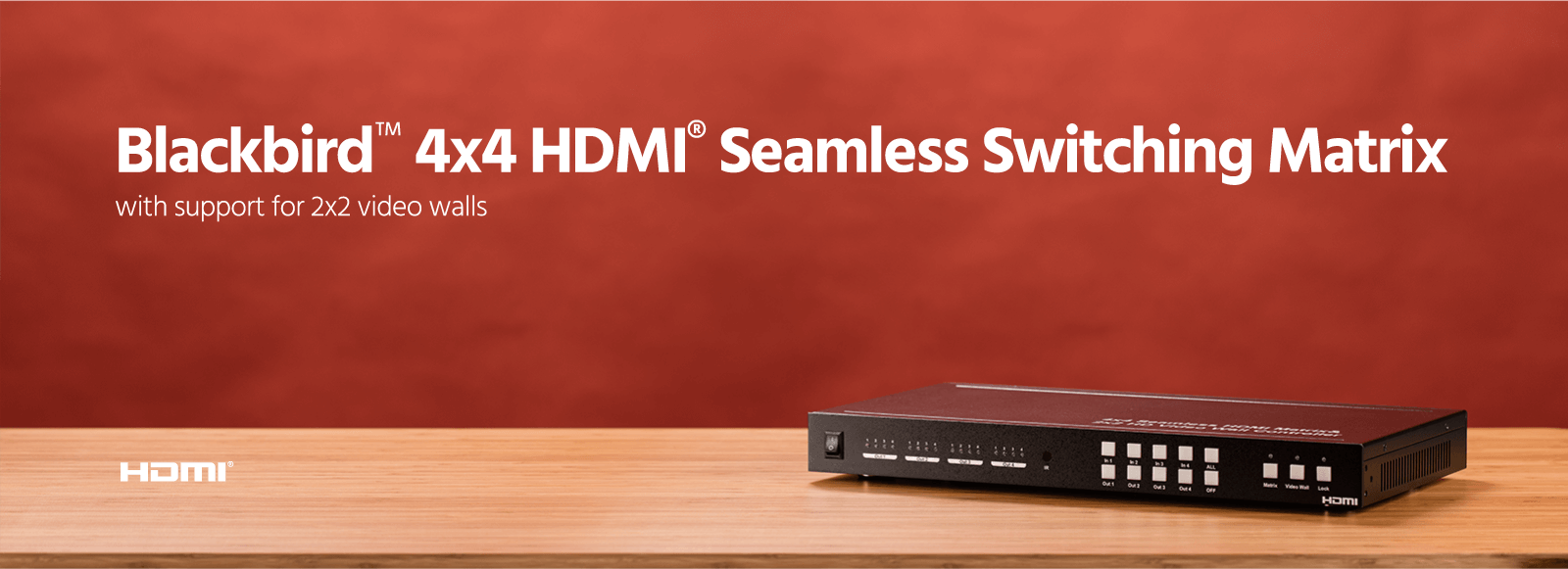 Blackbird 4x4 HDMI Seamless Switching Matrix