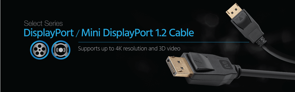 Monoprice Select Series DisplayPort 1.2 Cable, 6ft - Monoprice.com