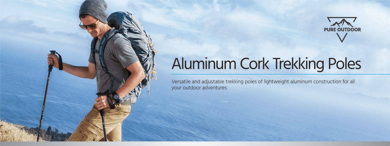 Aluminum Cork Trekking Poles