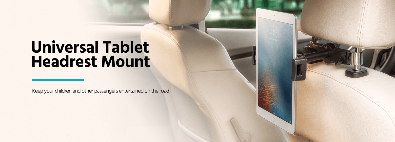 Universal Tablet Headrest Mount