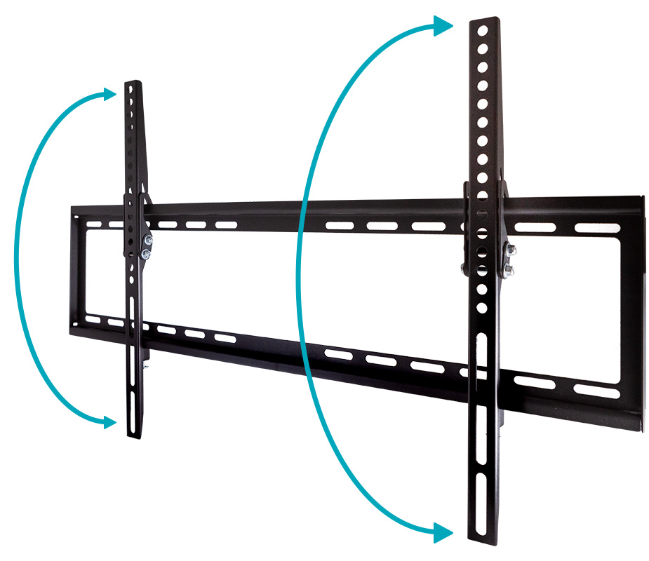 Monoprice Commercial Fixed TV Wall Mount Bracket Low Profile For 32 To 55  TVs up to 77lbs Max VESA 400x400 UL Certified