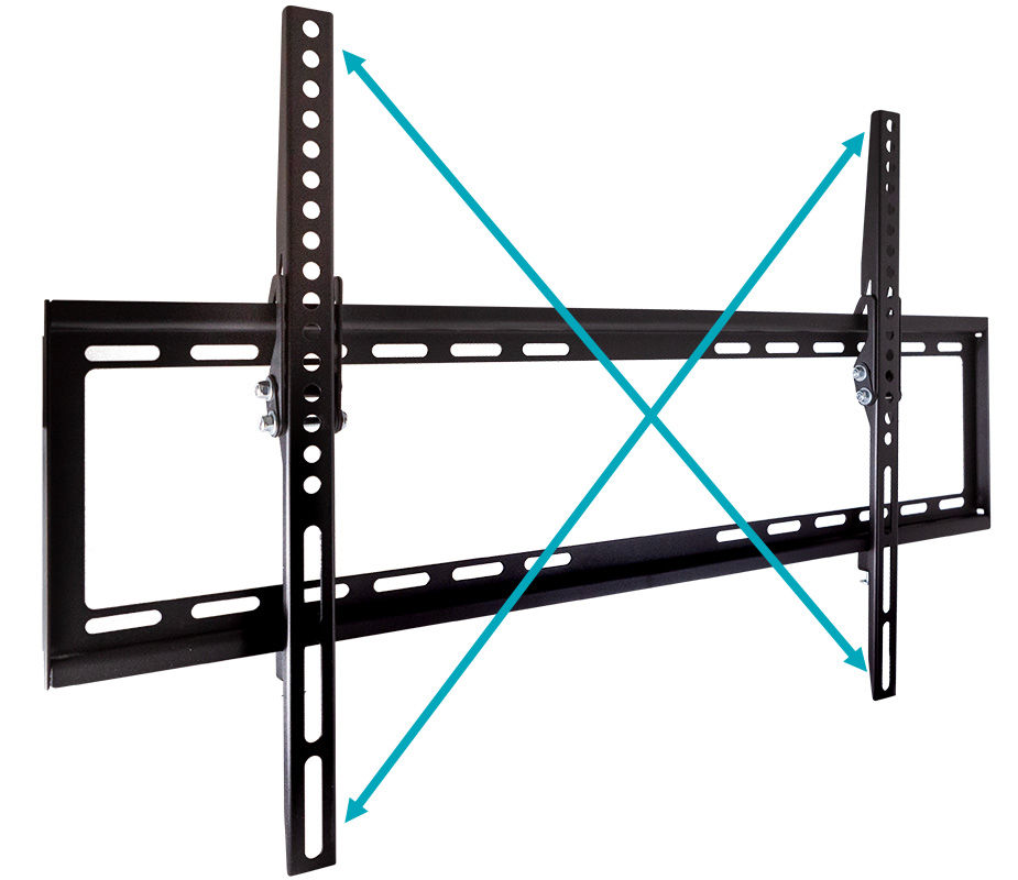 Monoprice Essential Tilt TV Wall Mount Bracket Low Profile For 37 To 70 TVs  up to 77lbs Max VESA 600x400 UL Certified Heavy Duty Works with Concrete