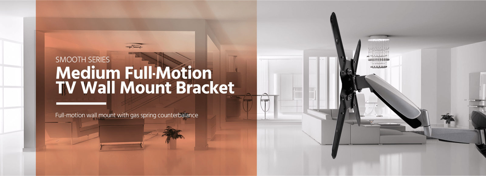 Medium Full-Motion TV Wall Mount Bracket