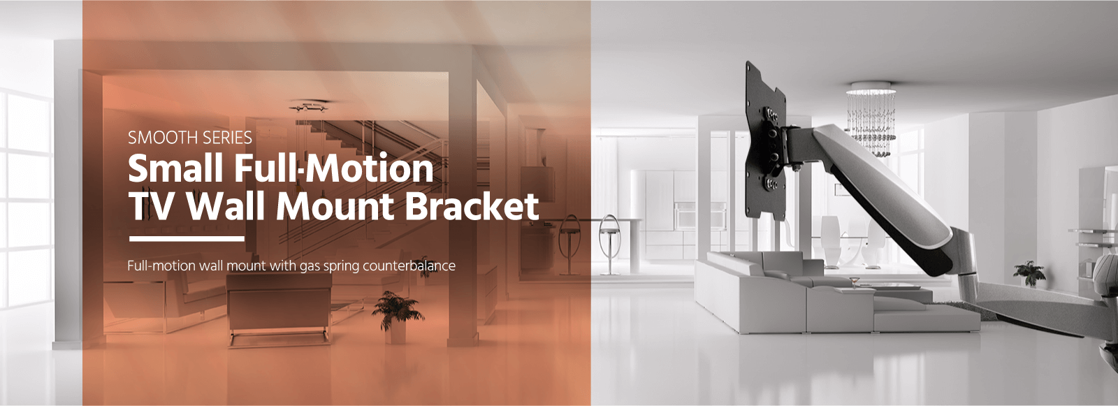 Small Full-Motion TV Wall Mount Bracket