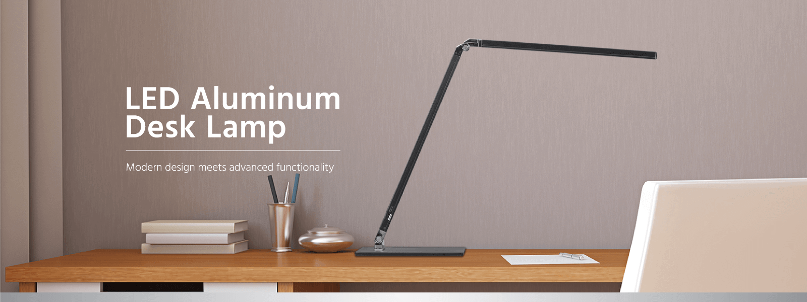 Workstream By Mono Led Aluminum Desk Lamp Black