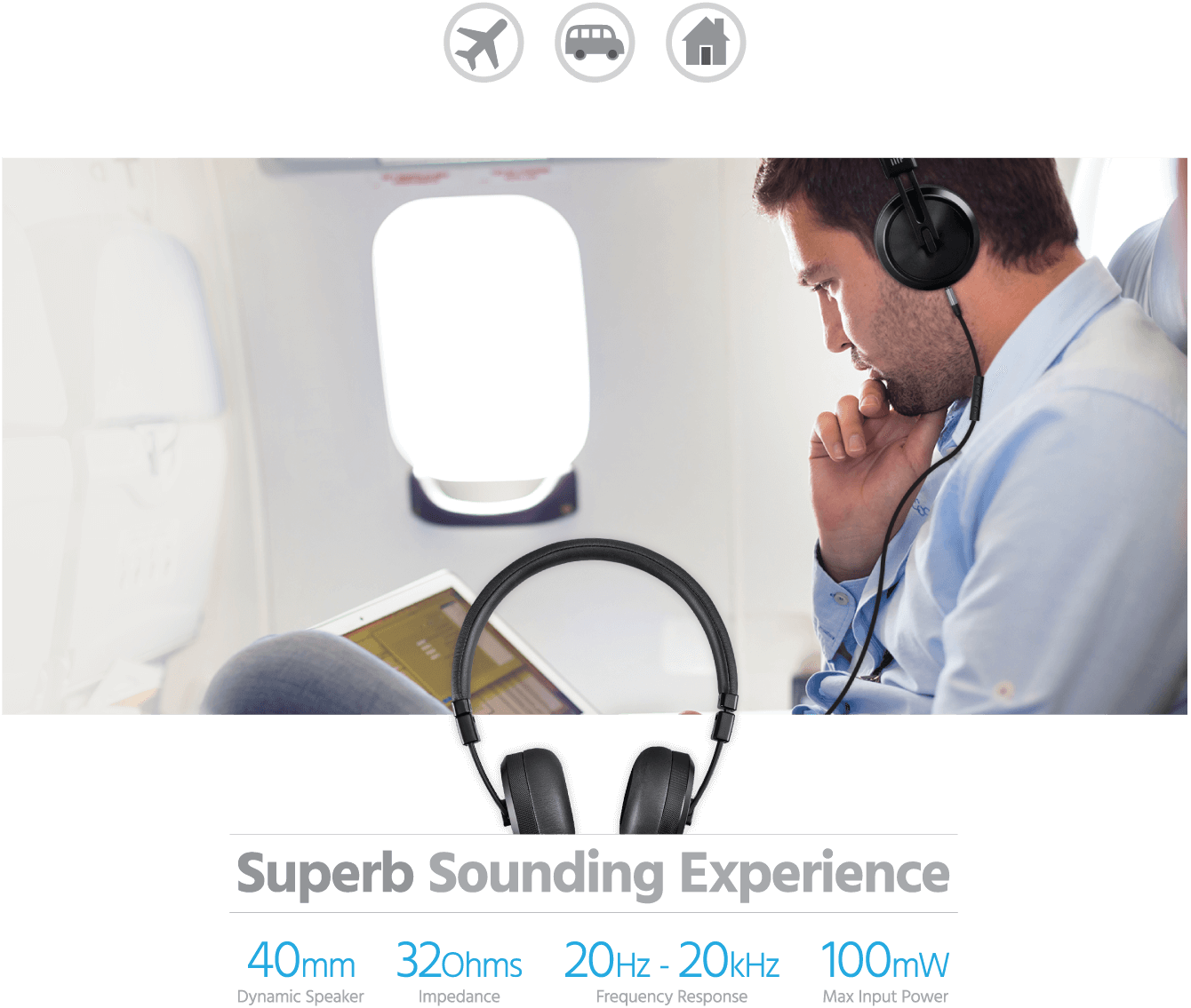 Metal Dynamic On-Ear Headphones