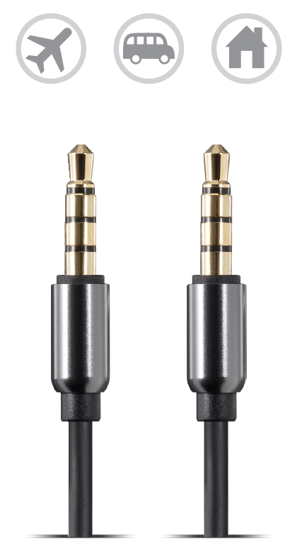 15FT Auxiliary 3.5mm TRRS Male To Male Audio & Microphone Cable – Gold Plated Universal Cord