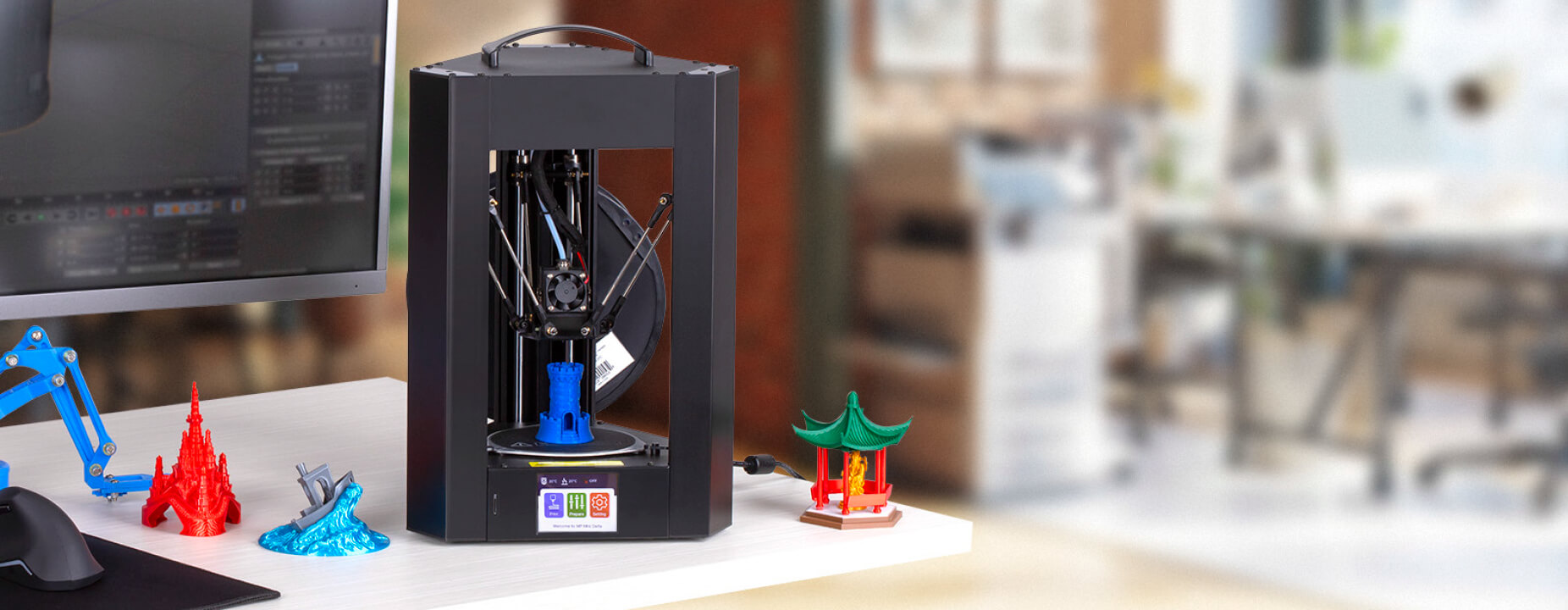 MINI DELTA V2 3D PRINTER. The Mini Delta V2 is an update of the bestselling Mini Delta 3D Printer from Monoprice.