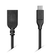 Monoprice Essentials USB USB-C to USB USB-A 3.1 Gen 2 Cable 10Gbps 3A 30AWG  Black 1m (3.3ft)