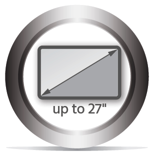 Supports Most 27-inch Monitors