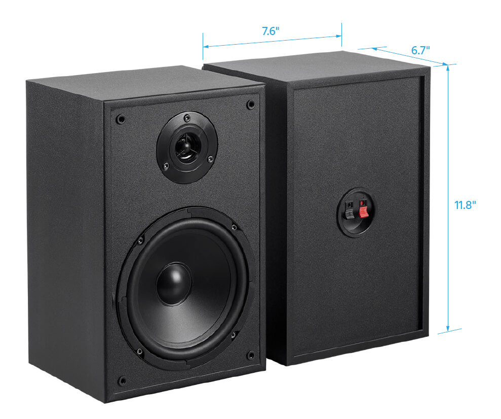 dlk model one bookshelf 2 way speakers