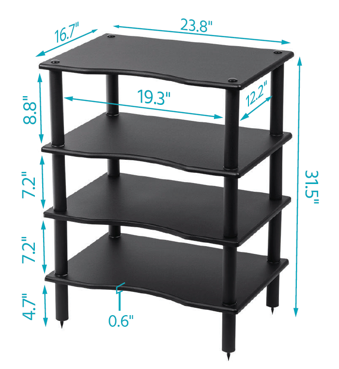 A free-standing bookcase with barrier shelving to ensure that all your  books stand up straight and sturdy.