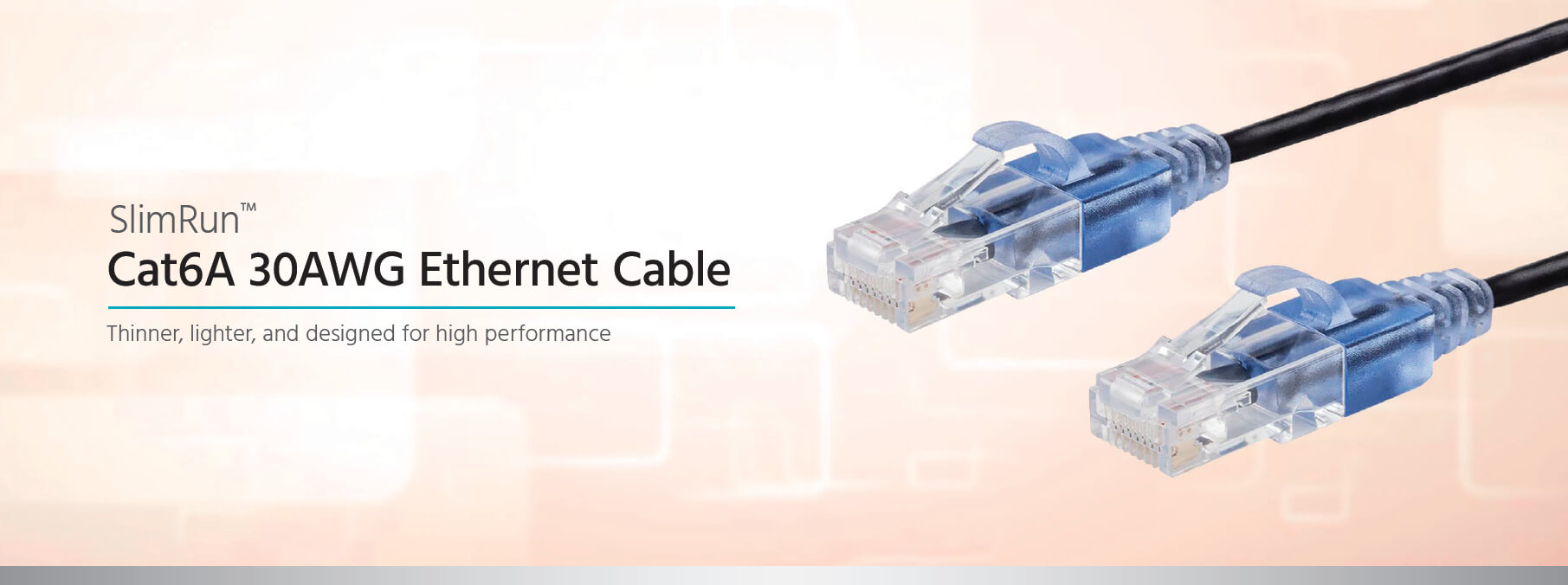 SlimRun Cat6A 30AWG Ethernet Cable