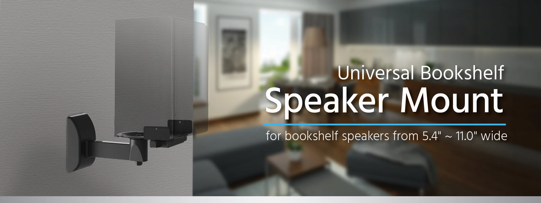 Monoprice Universal Bookshelf Speaker Mount System Each