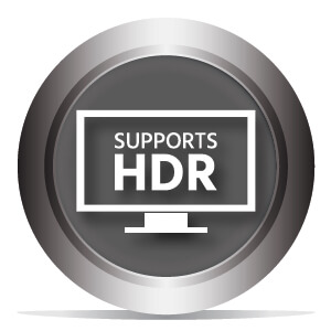 Supports HDR