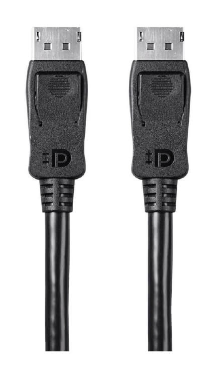 Monoprice Braided DisplayPort 1.4 Cable, 6ft, Gray 