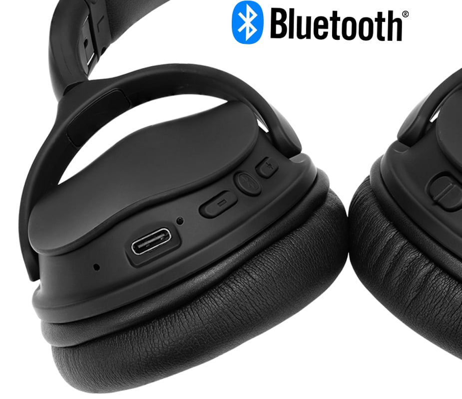 Monoprice BT-300ANC Bluetooth Wireless Over Ear Headphones with 