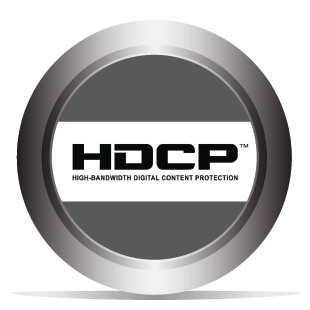 Conforme au format HDCP 2.2