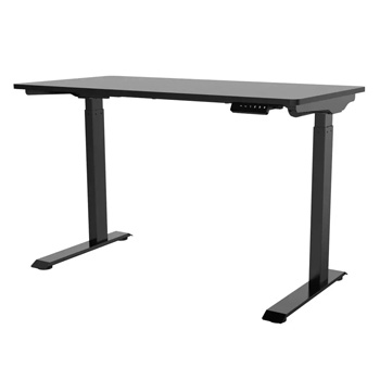 Monoprice Sit-Stand Riser Single Motor Height Adjustable Table Desk Frame - Grey