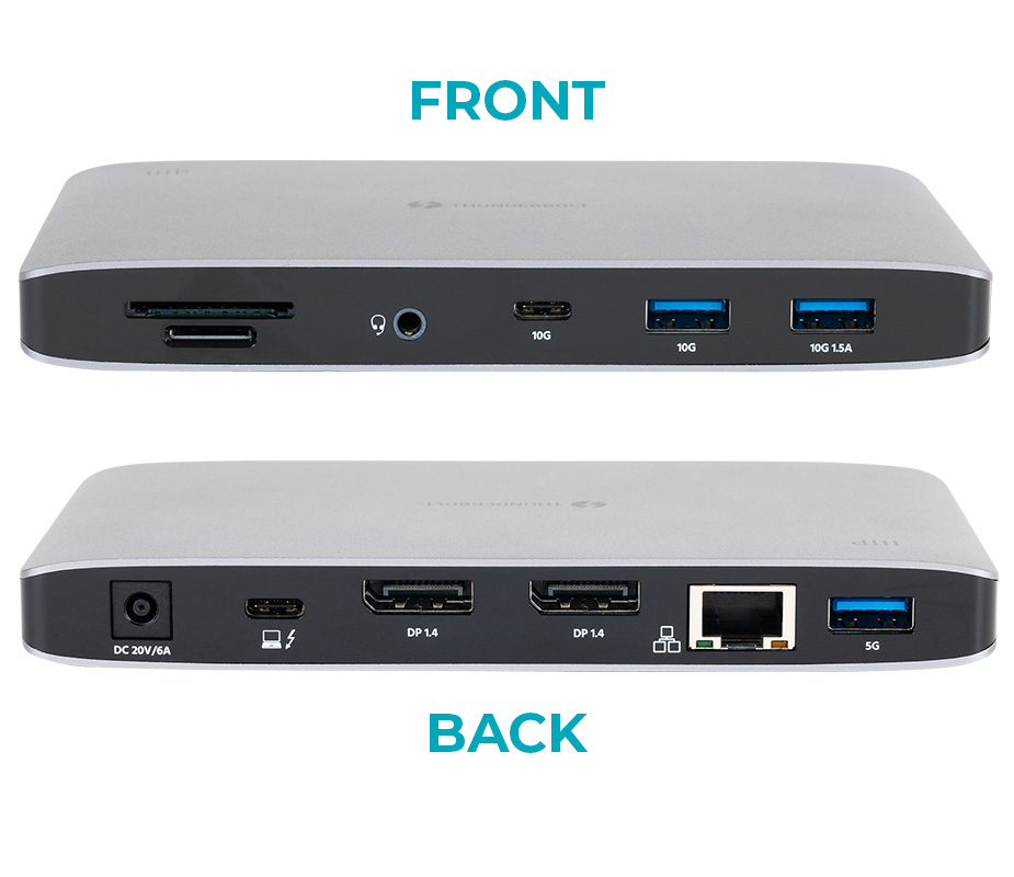Monoprice 13-in-1 Dual-HDMI + DisplayPort Multi-Stream Transport (MST) Dock  