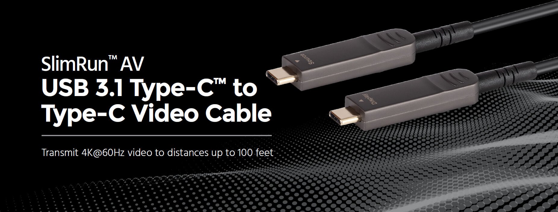 Monoprice SlimRun AV USB 3.1 Type-C to Type-C Video-Only Cable