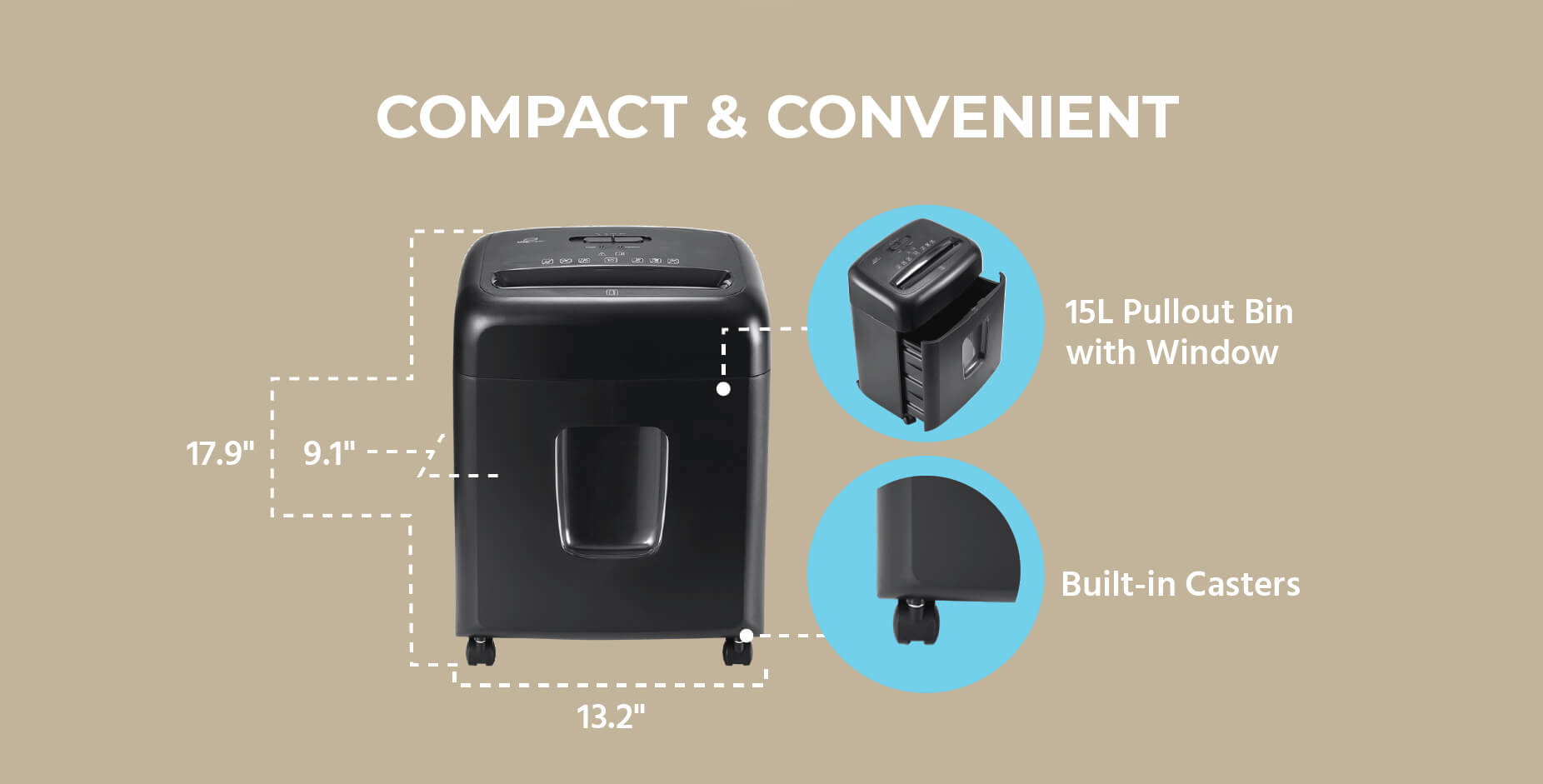 Pen + Gear 10-Sheet Cross-Cut Paper Shredder 