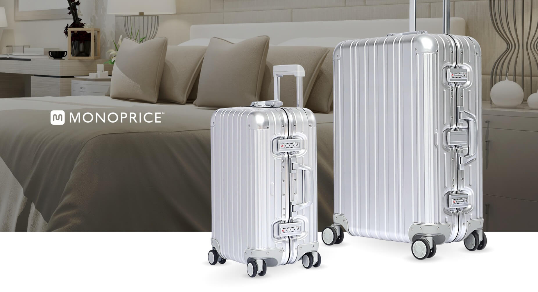 FORM by Monoprice 20in Lightweight Aluminum Carry-On Luggage with