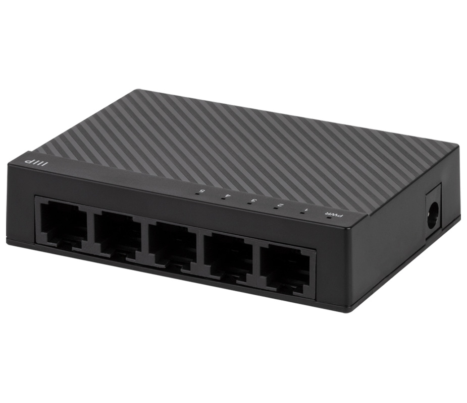 Portable 10/100Mbps 5 Ports Fast Ethernet RJ45 Network Switch Switcher Hub  for Desktop laptop,Travel Lan Hub w/ 5V0.4A Power Adapter