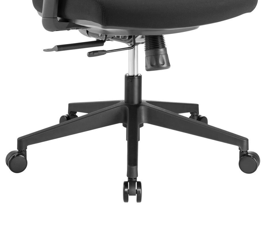 Workstream by Monoprice WFH Ergonomic Office Chair with Foam Seat, Lumbar  Support, Adjustable Armrests, Backrest, and Headrest 