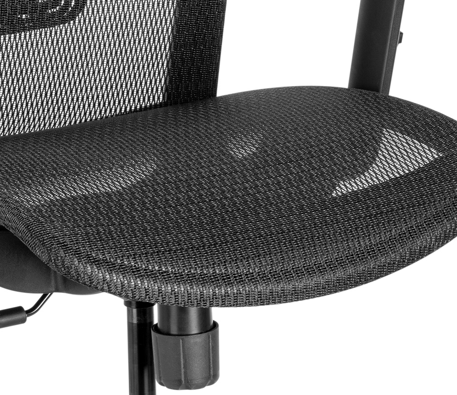 Workstream by Monoprice WFH Ergonomic Office Chair with Foam Seat, Lumbar  Support, Adjustable Armrests, Backrest, and Headrest 