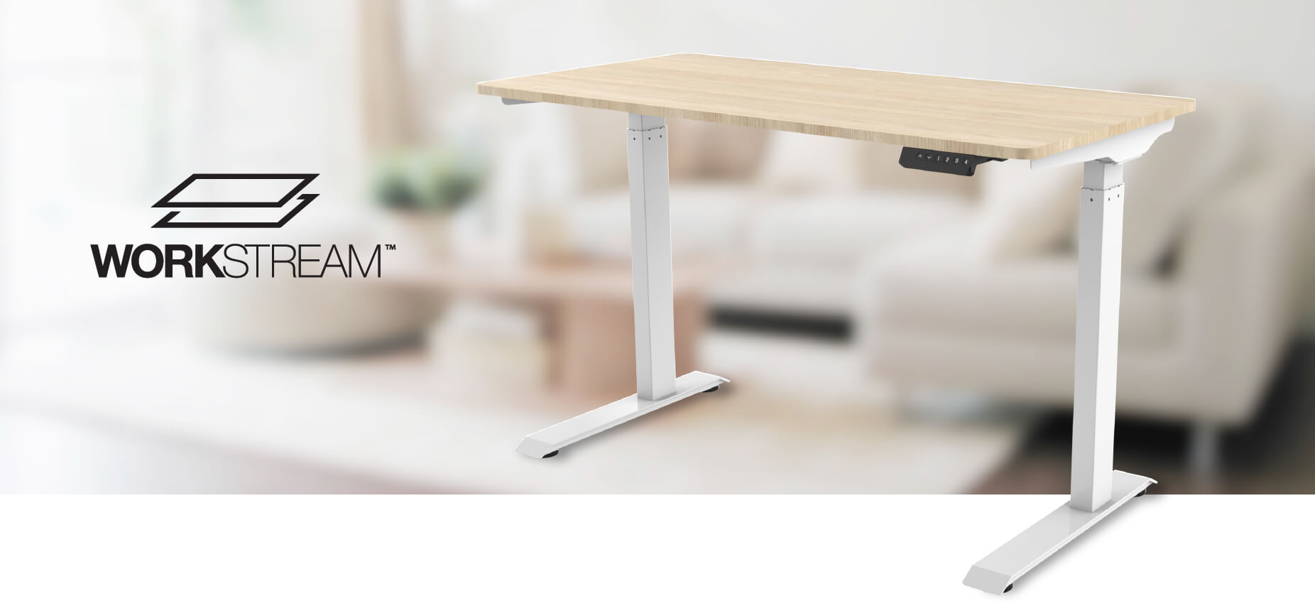 thumbnail image 2 of Monoprice 6 Foot White Table Top For Sit-Stand Height Adjustable Desk Frame - Workstream Collection 2 of 9