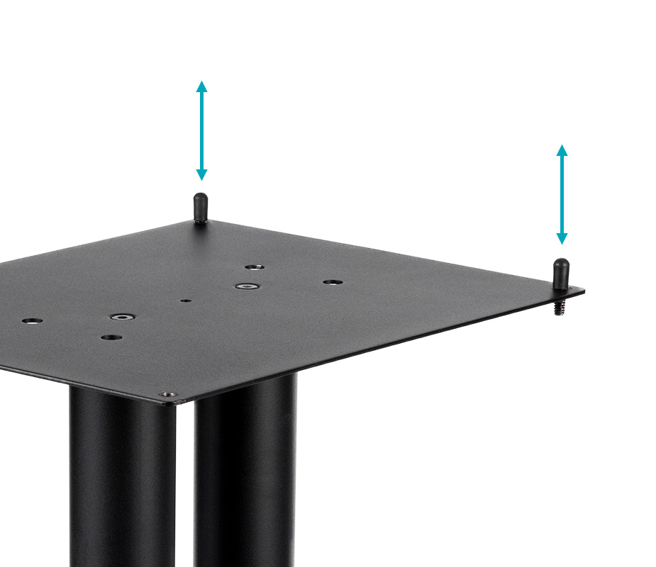 Monolith by Monoprice 32in Steel Speaker Stand with Adjustable Top