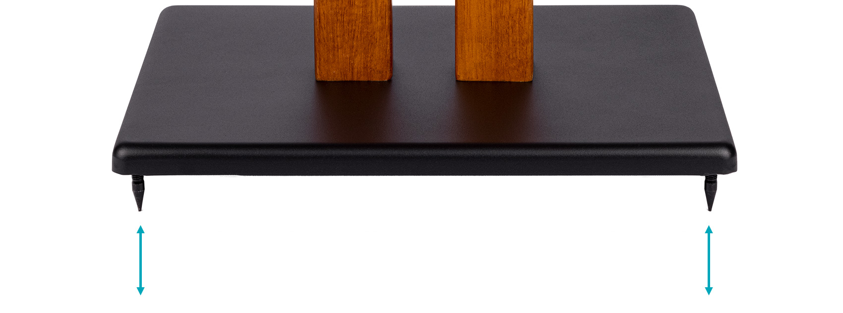 Monolith by Monoprice 18in Cherry Wood Speaker Stand with