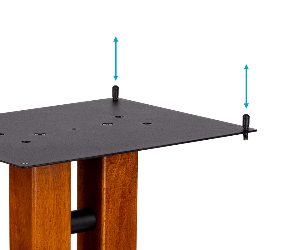 Monolith by Monoprice 24in Cherry Wood Speaker Stand with