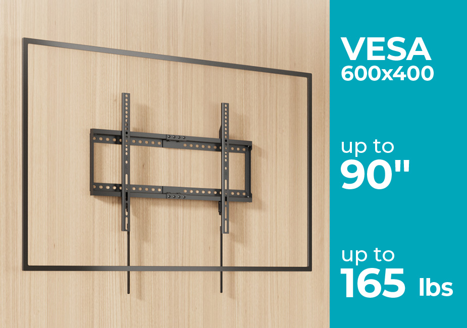 Monoprice Low Profile Fixed TV Wall Mount Extra Wide For 42"