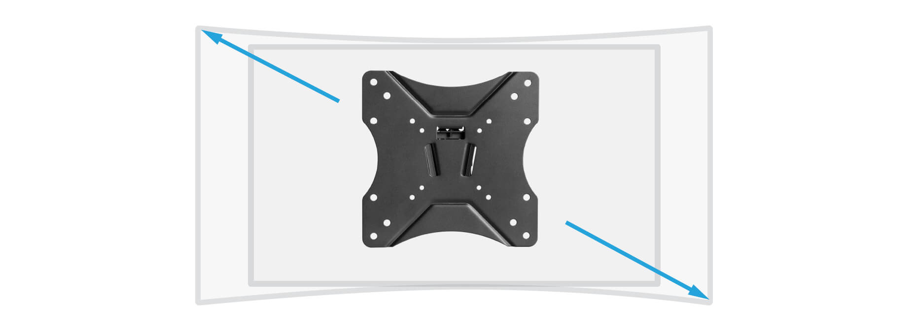 Monoprice Platinum Full Motion TV Wall Mount Bracket For 23" To 42"  TVs up to 77lbs, Max VESA 200x200 