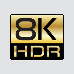 8K@60Hz with HDR Support